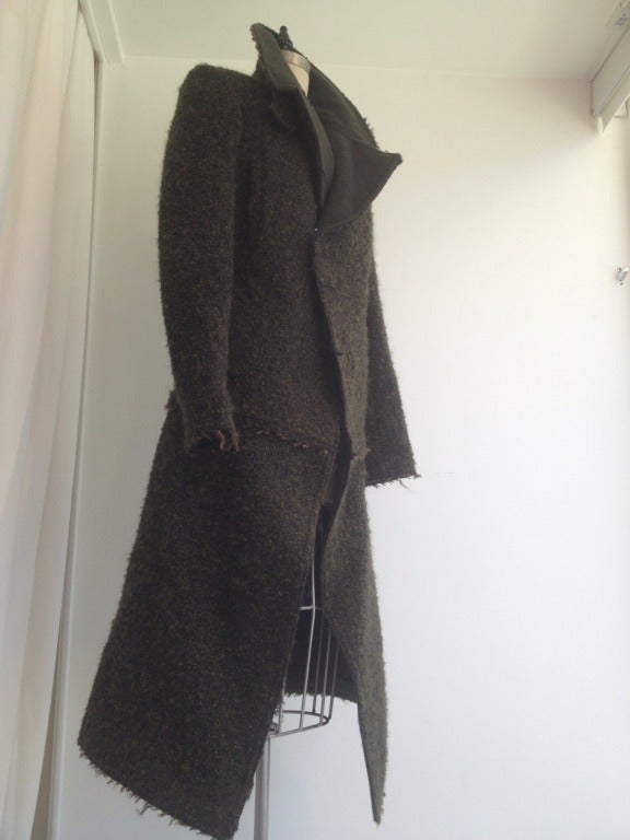 Celine Long Tweed Coat at 1stdibs