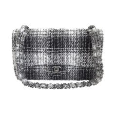 Chanel Gray Tweed 2.55 Purse