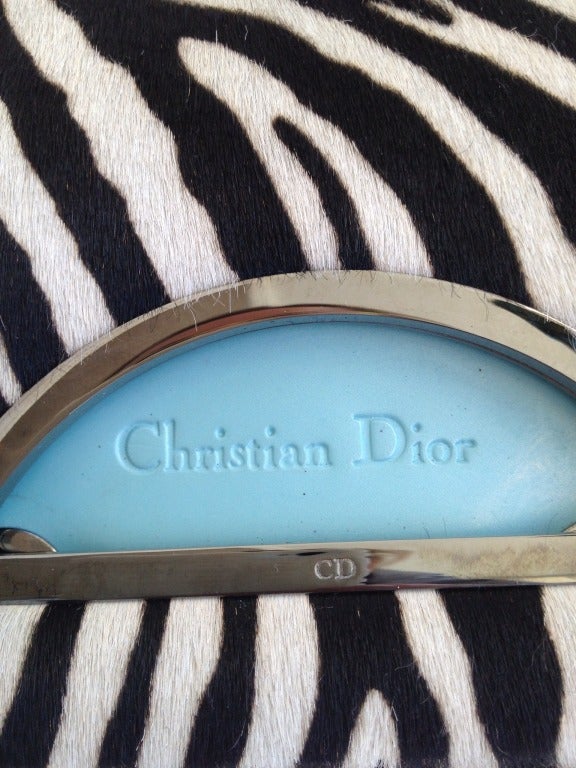 Women's Dior Zebra Print Pony Hair 'Malice' Purse