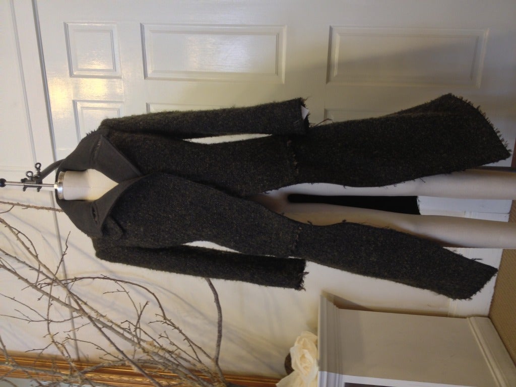 Celine Long Tweed Coat 1