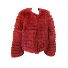 Zandra Rhodes Red Fox Coat