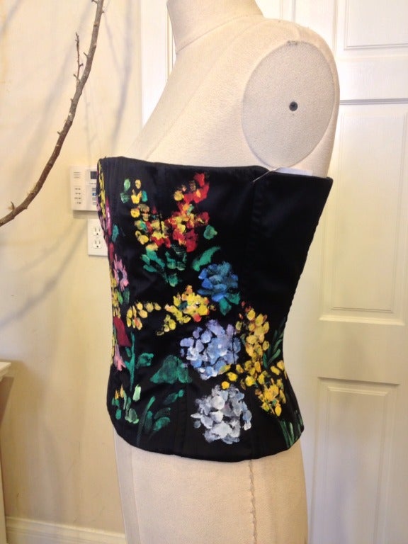 Dolce & Gabbana Hand Painted Bustier In New Condition In San Francisco, CA