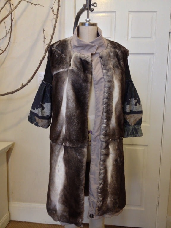 Women's Brian Reyes Fur Lined Coat For Sale