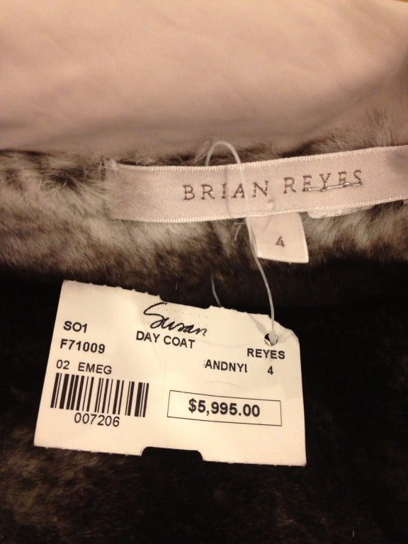 Brian Reyes Fur Lined Coat For Sale 2