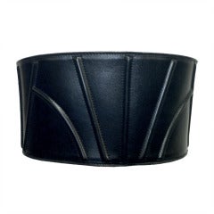 Alaia Wide Leather Belt