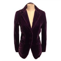 Bottega Venetta Purple Velvet Jacket