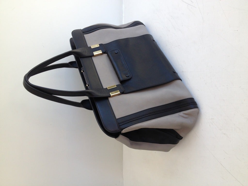 Chloe Black and Taupe Alice Tote Bag