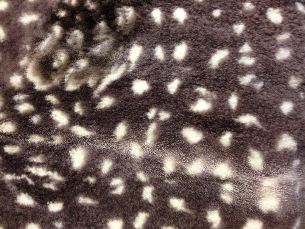 spotted fur coat