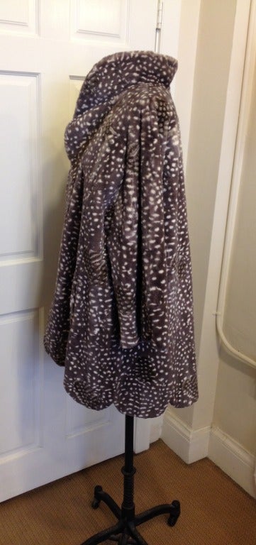 Dior Spotted Mink Coat In Excellent Condition For Sale In San Francisco, CA