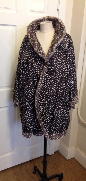 Dior Spotted Mink Coat For Sale 1