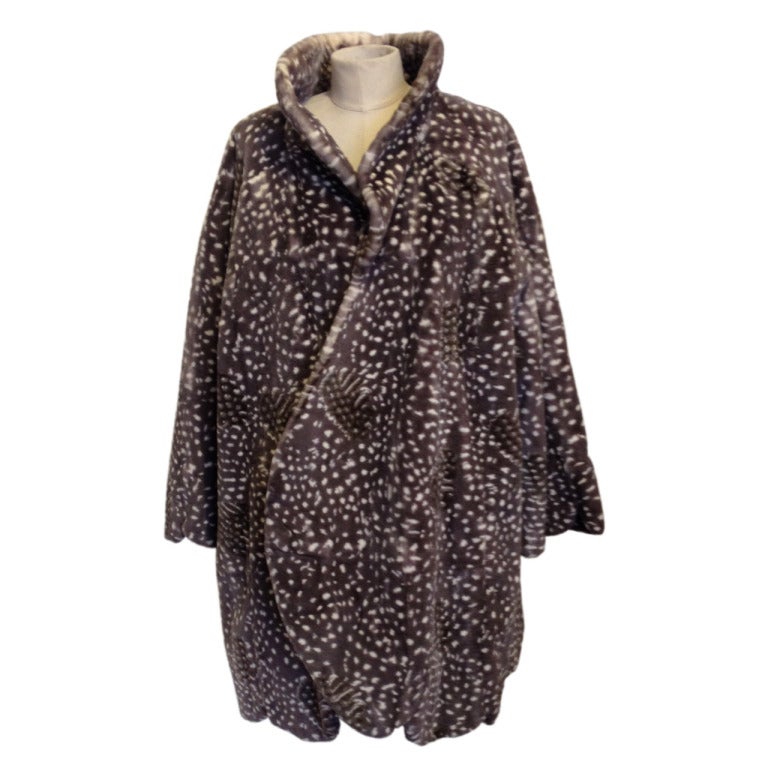 Dior Spotted Mink Coat For Sale