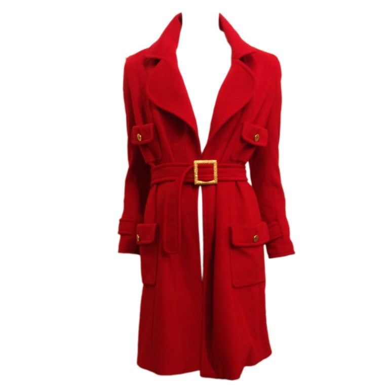 Chanel Red Coat