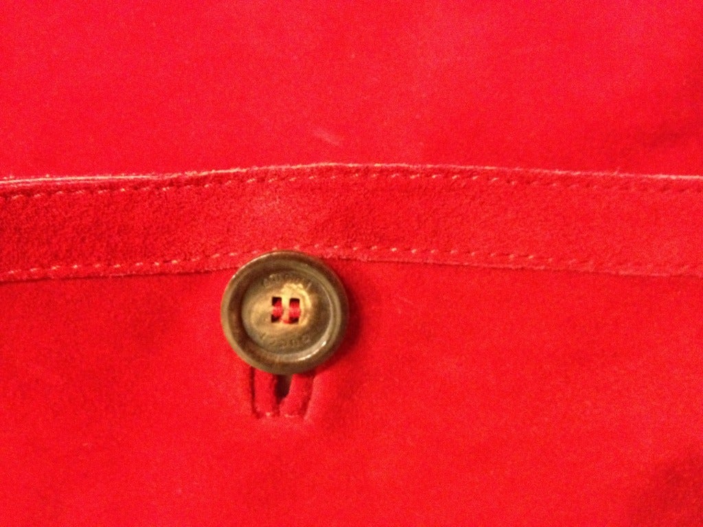 Women's Gucci Red Suede Jacket