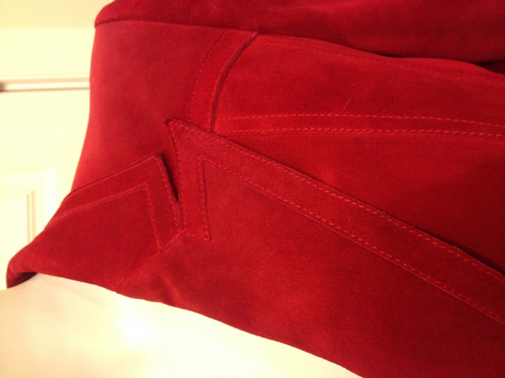 Gucci Red Suede Jacket 1