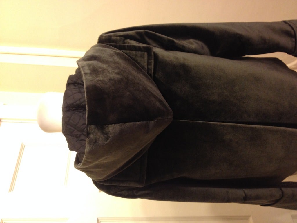 Women's Marc Jacobs Dark Green Velvet Jacket For Sale