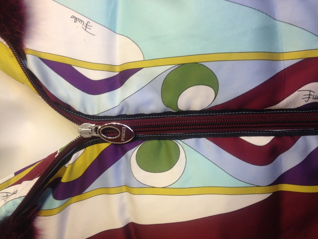 Emilio Pucci Hooded Puffy Jacket In Excellent Condition In San Francisco, CA