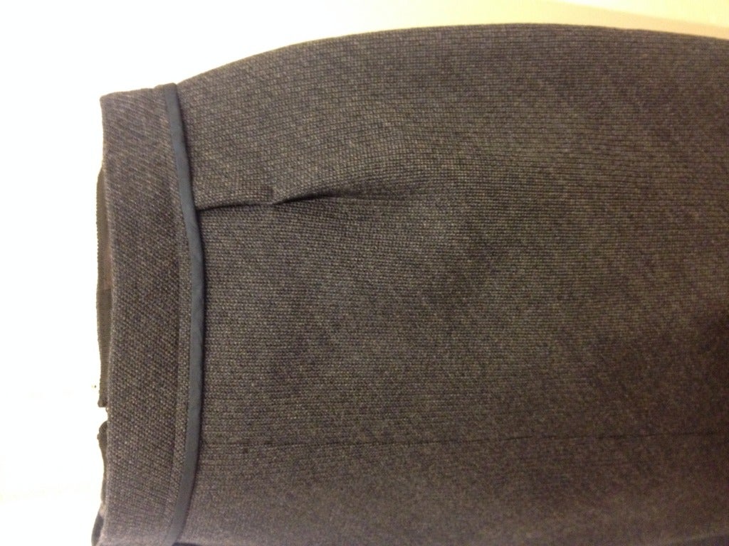 Black Louis Vuitton Slate Pencil Skirt with Petticoat