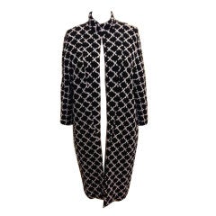 Black and White Chanel Coat Spring 2009 5