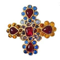 Vintage Chanel Gripoix and Brooch