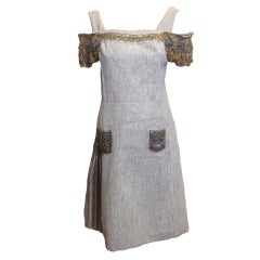 Prada Dress with Beaded Epaulettes