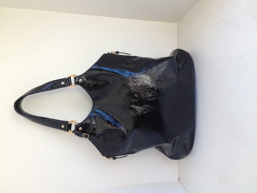 Yves Saint Laurent Tribute Bag Black Patent at 1stdibs  