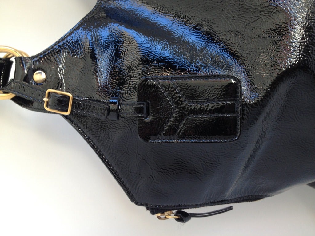 Yves Saint Laurent Tribute Bag Black Patent at 1stdibs  