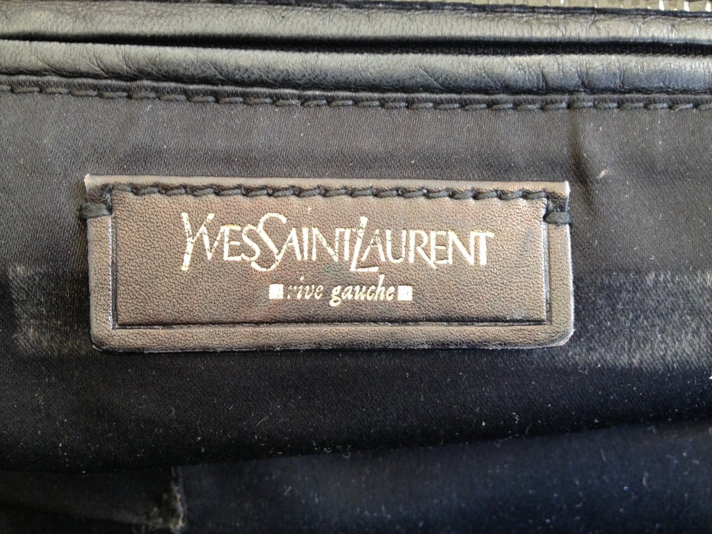 Yves Saint Laurent Tribute Bag Black Patent at 1stdibs  