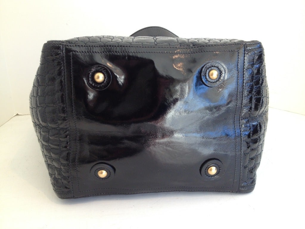 Yves Saint Laurent Black Patent \u0026quot;Downtown\u0026quot; Bag For Sale at 1stdibs  