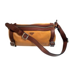 Prada Yellow and Brown Leather Bag