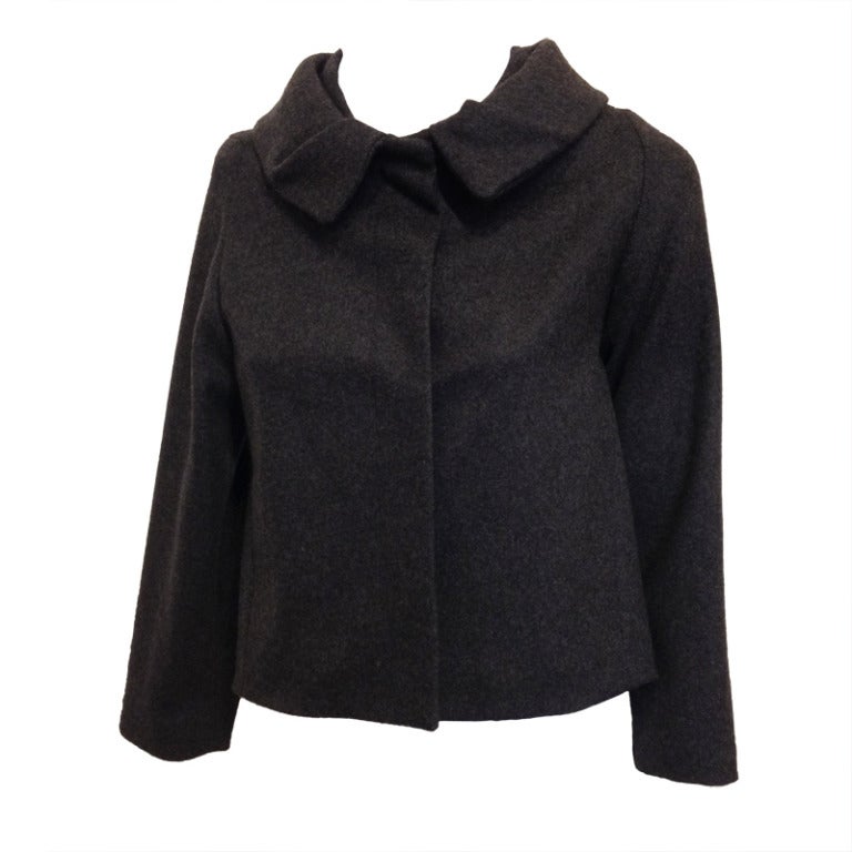 Marni Heather Gray Jacket at 1stDibs