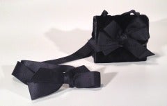 Chanel Mini Black Quilted Velvet Purse