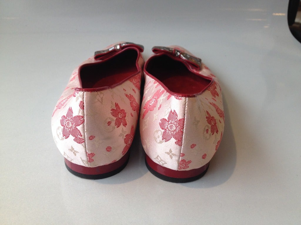 Louis Vuitton Murakami Cherry Blossom Flats - Pink Flats, Shoes - LOU248710