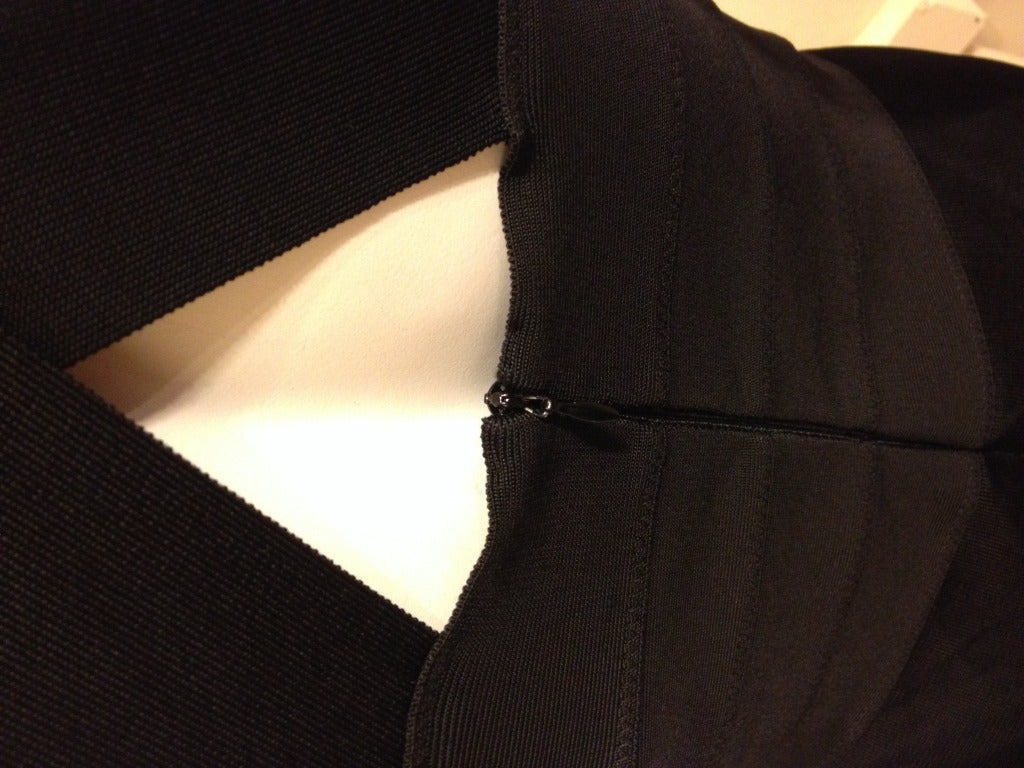 Proenza Schouler Black Bandage Dress 3
