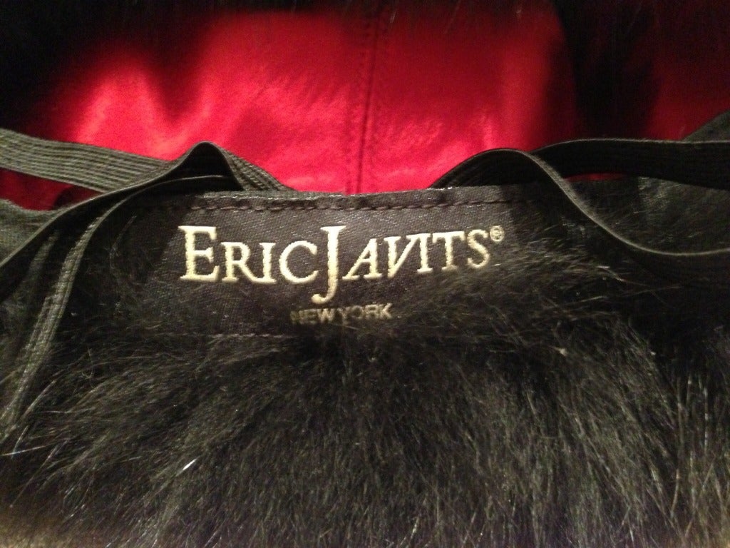 Eric Javits Black Mink Hat In Excellent Condition In San Francisco, CA