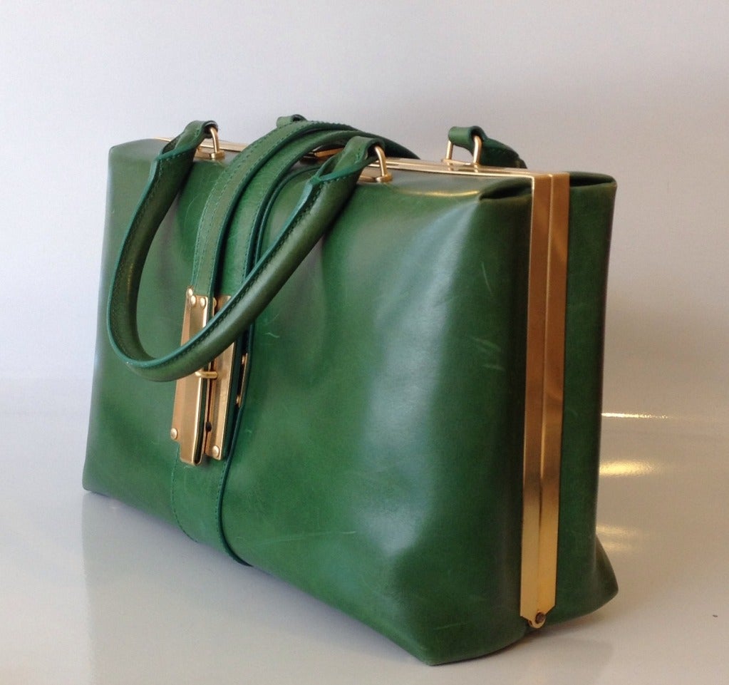 Green Leather Bag | IUCN Water