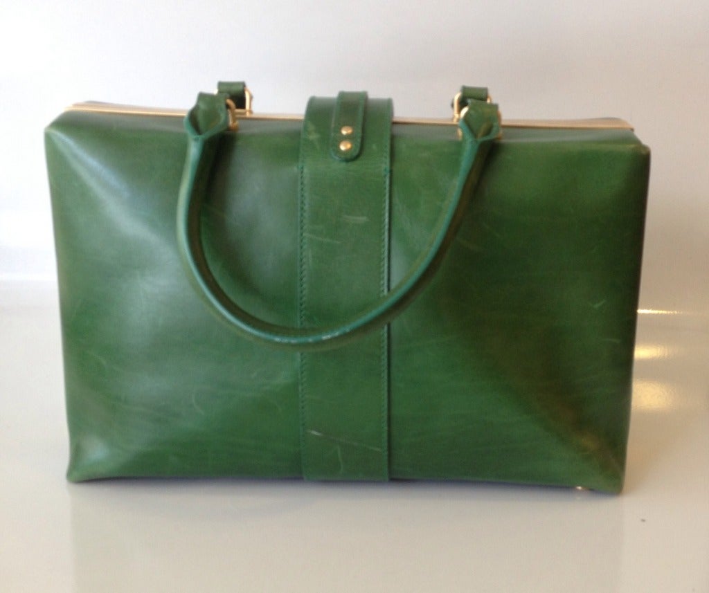Women's Alexander McQueen Green Leather Handbag