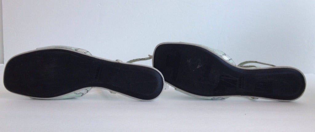 Prada Brocade Sandal With Beads 1