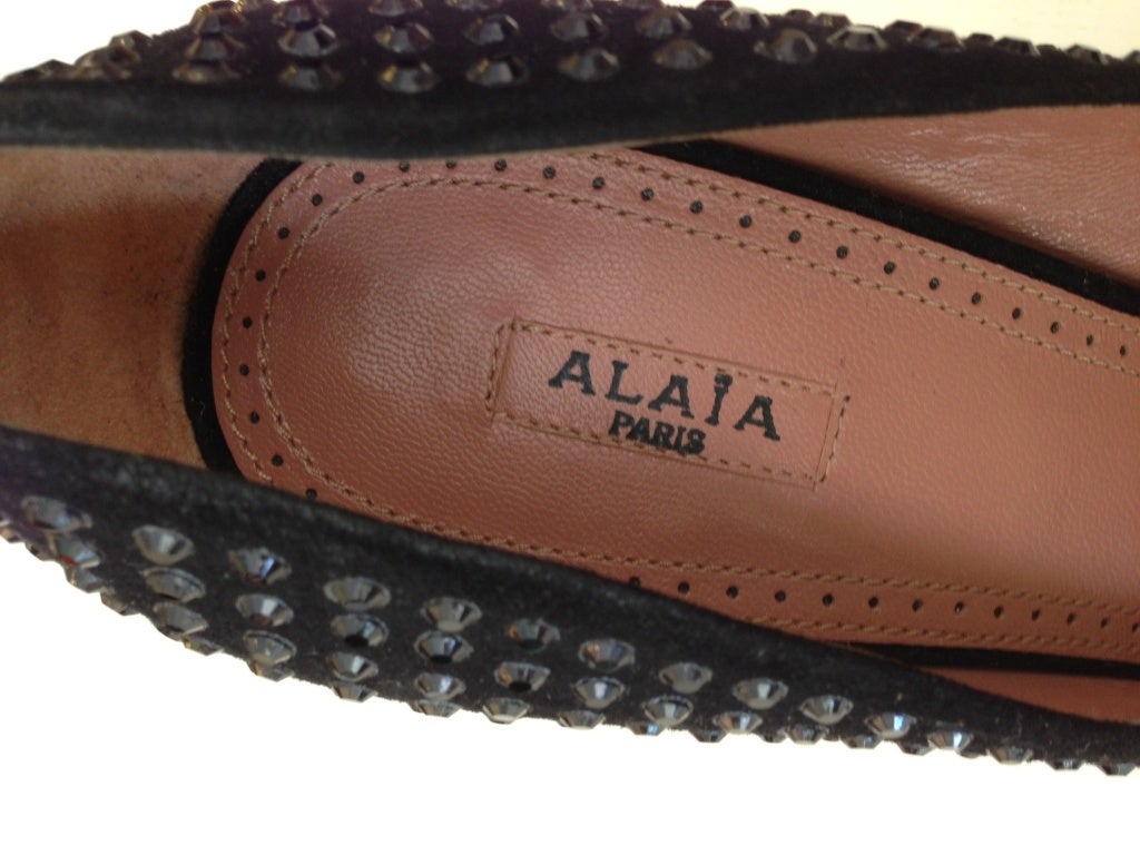 Women's Alaia Black Sparkly Heel