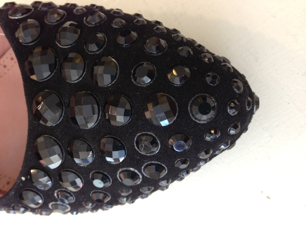 Alaia Black Sparkly Heel 2
