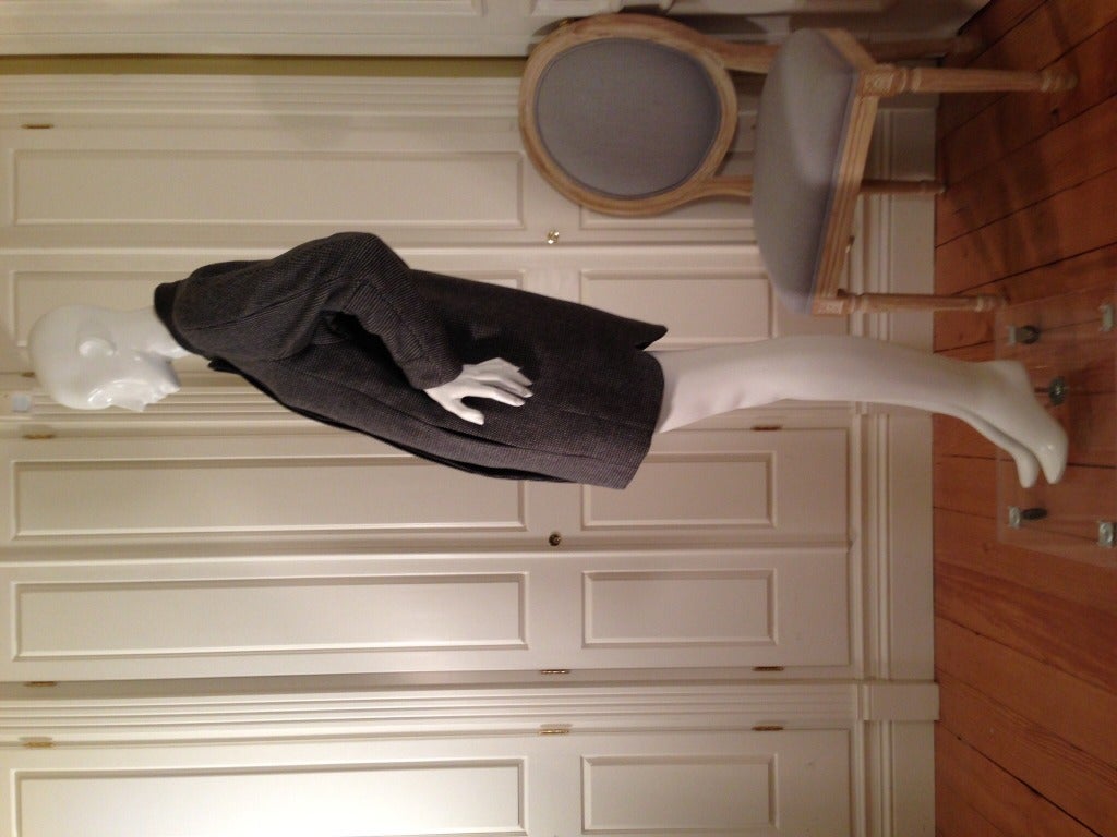 Balenciaga Dotted Dove Grey Coat 6