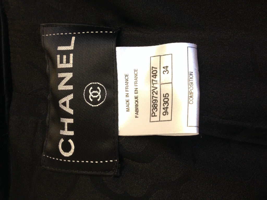 Chanel Black Velvet Jacket 3