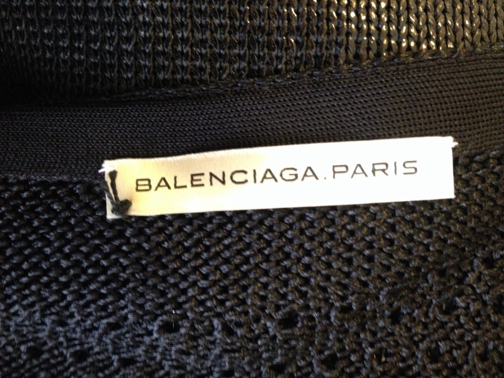 Women's Balenciaga Black Oversized Cardigan