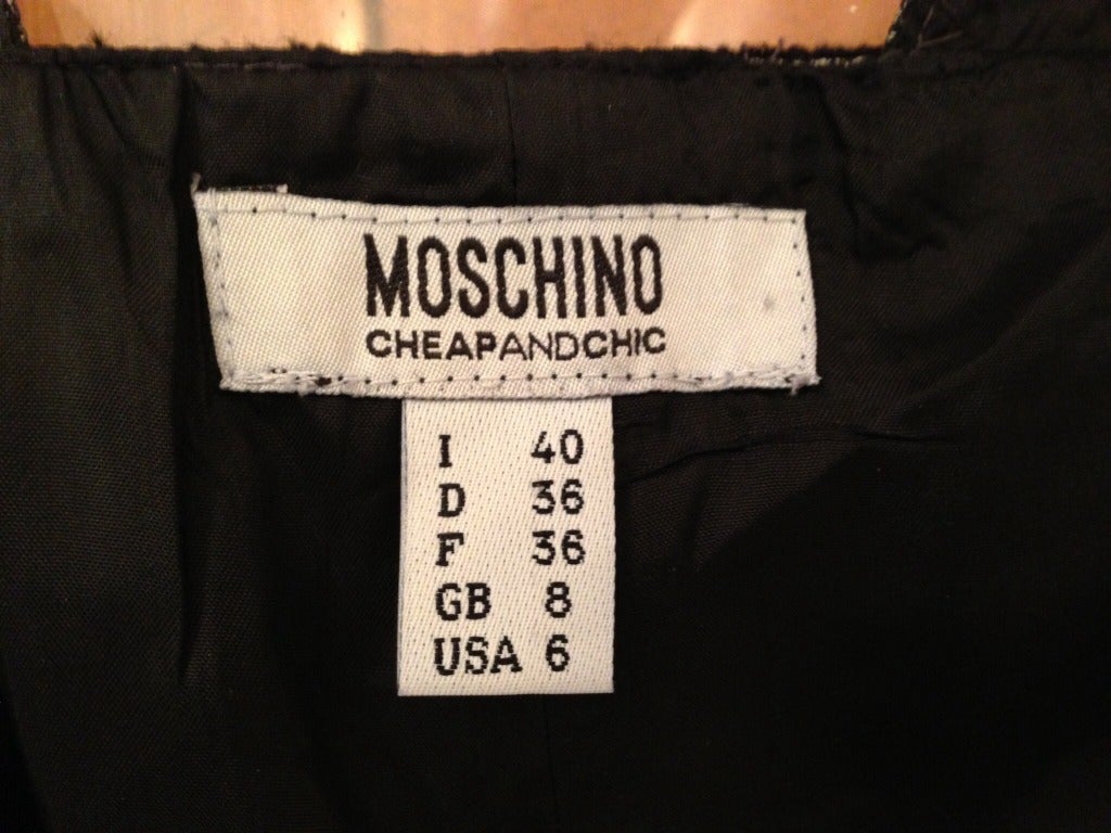 Moschino Gray Dress with Bow 1