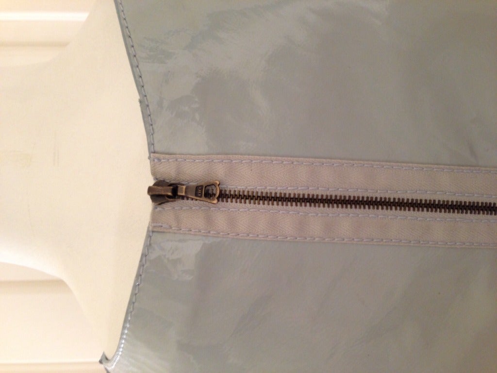 Marni Ice Blue Patent Leather Dress In Good Condition In San Francisco, CA