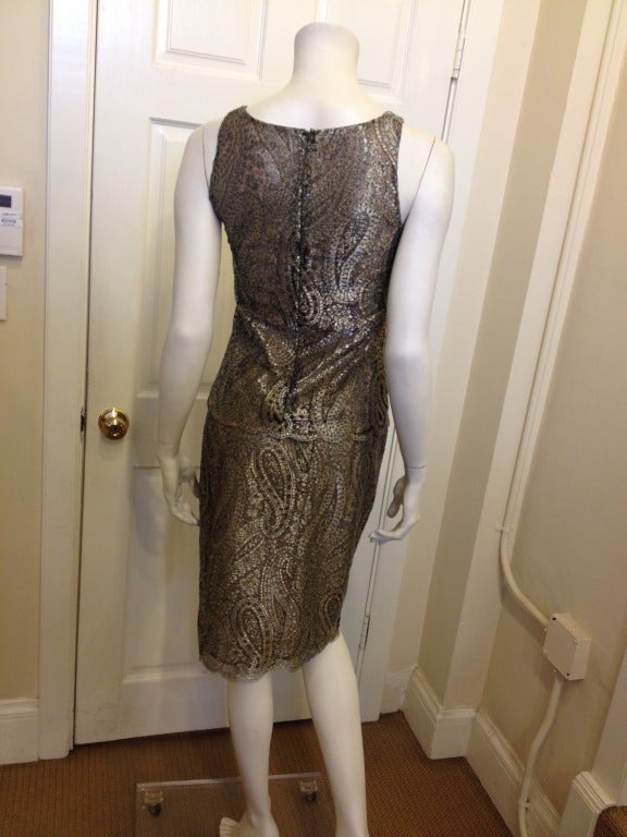 Chanel Metallic Gold Lace Skirt and Top For Sale at 1stdibs