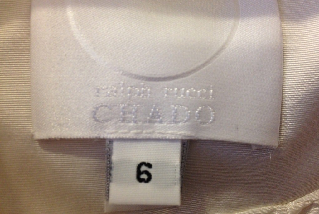 Chado White Coat with Japanese Embroidery 4