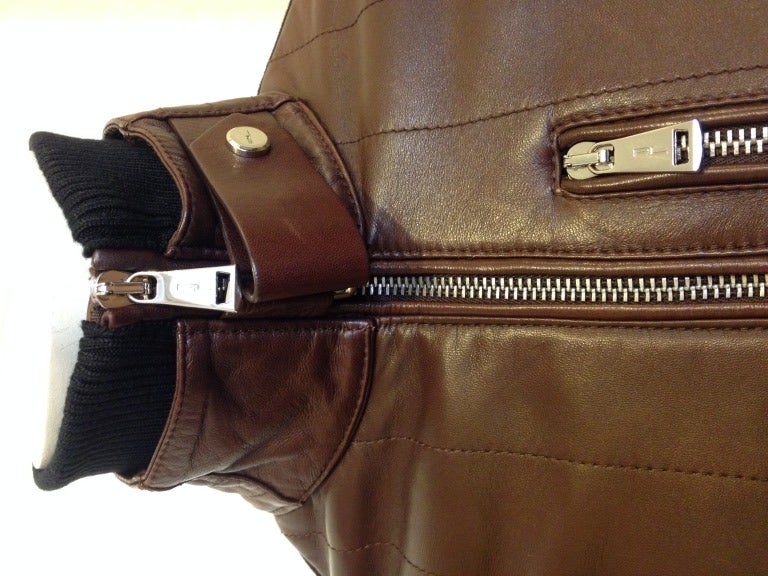 Ralph Lauren Leather and Knit Jacket 2
