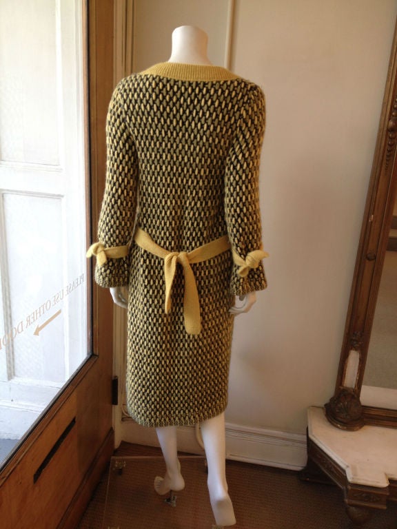 Women's Missoni Yellow & Green Knit Coat