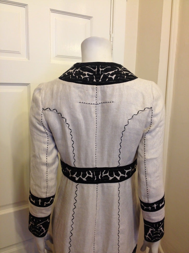 Proenza Schouler Embroidered Linen Coat 1