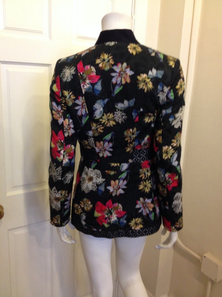 Etro Multicolored Floral Jacket at 1stdibs